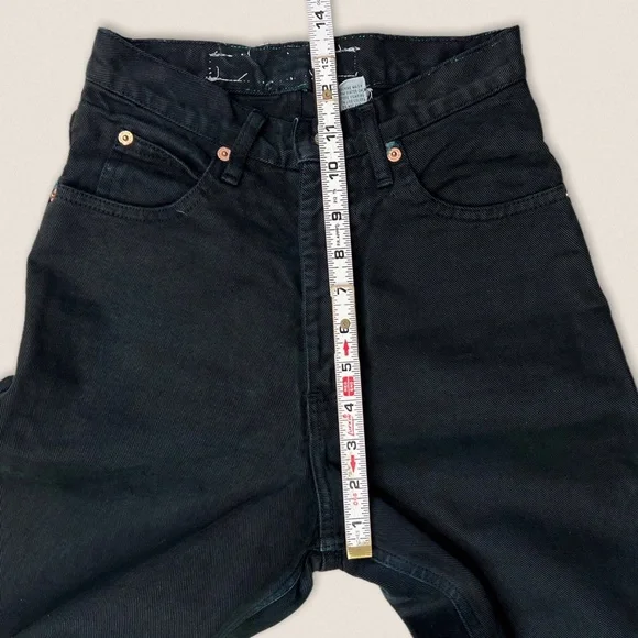 Vintage Calvin Klein Black Mom jeans 23” 24”High waisted rise slim fit tapered - Picture 4 of 12